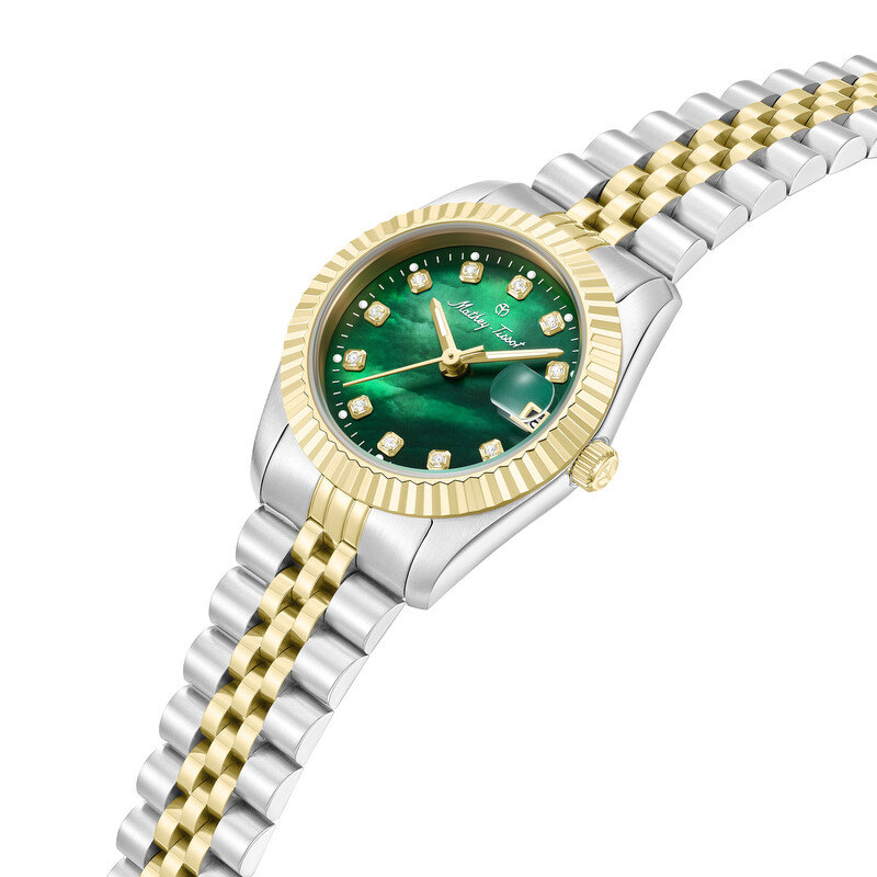 マリィ Mathey-Tissot Quartz Green Mother of Pearl Dial Ladies Watch