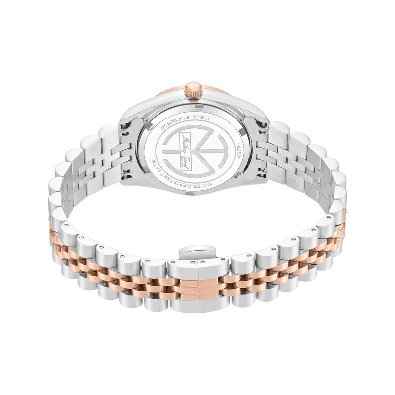 Mathey-Tissot Quartz White Mother of Pearl Dial Ladies Watch