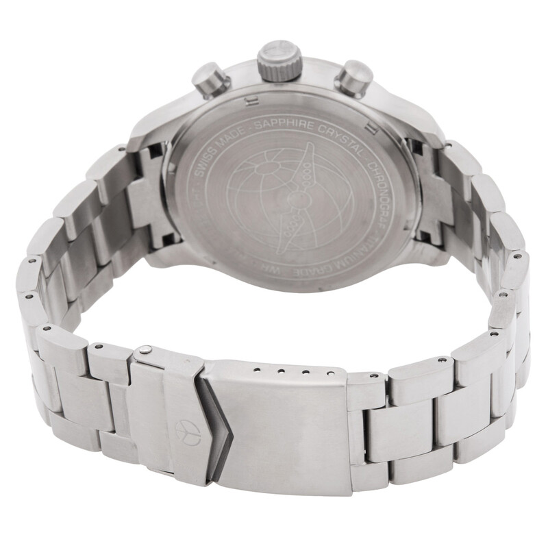 Mathey-Tissot Type 21 Titanium Chronograph Quartz Black Dial Men's