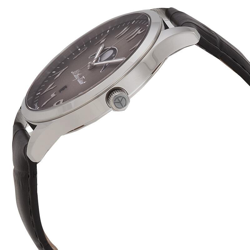 Mathey-Tissot Urban Moon Quartz Moon Phase Black Arabic Dial Men's