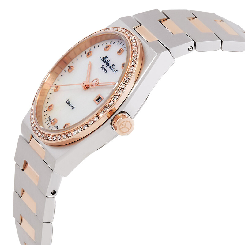 Mathey-Tissot Zeus Lady Diamond Quartz White Dial Watch D118SBI