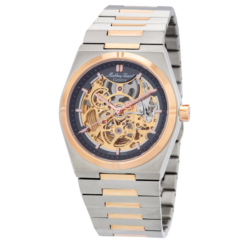 Mathey-Tissot Zeus Skeleton Automatic Grey Dial Men's Watch