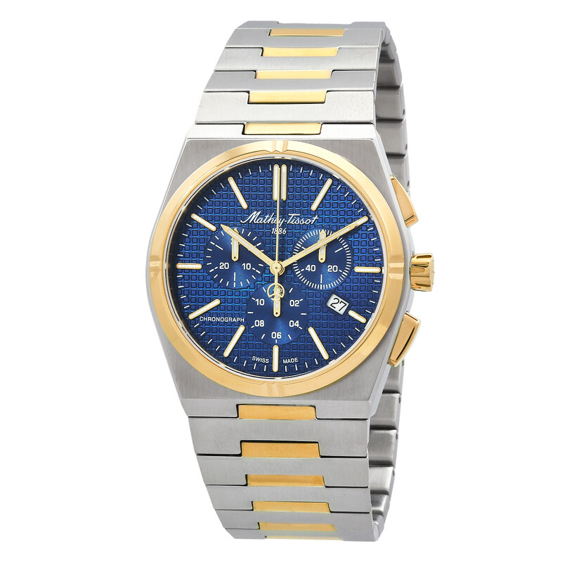 Mathey-Tissot Zoltan Chrono Chronograph Quartz Blue Dial Men's