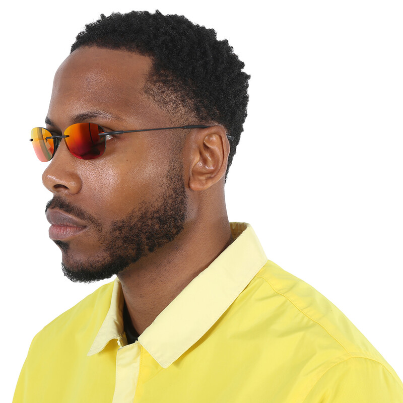 Maui Jim Aki Aki Hawaii Lava Oval Unisex Sunglasses RM333-2M 50