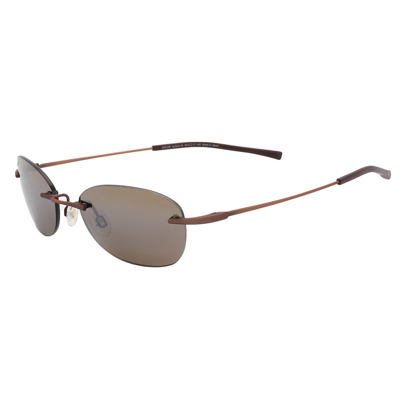 Maui Jim Aki Aki HCL Bronze Oval Unisex Sunglasses H333-18 50