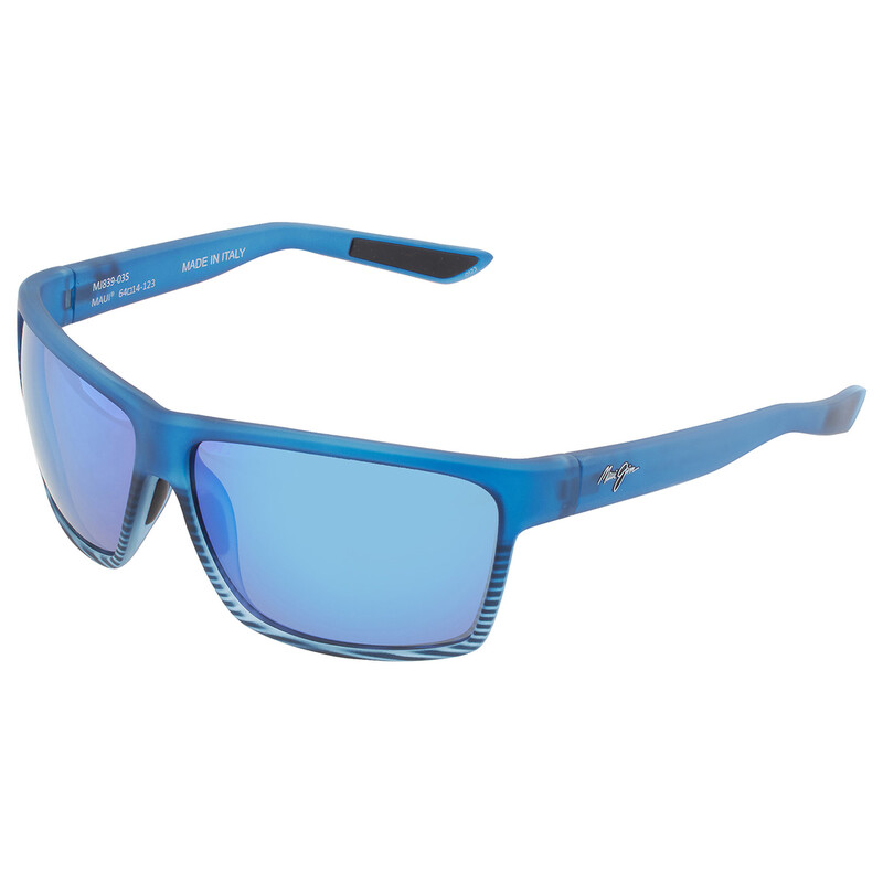 Maui Jim Alenuihaha Blue Hawaii Wrap Unisex Sunglasses B839-03S 64