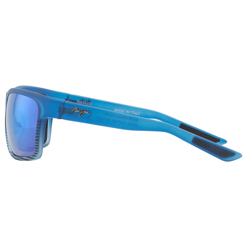 Maui Jim Alenuihaha Blue Hawaii Wrap Unisex Sunglasses B839-03S 64