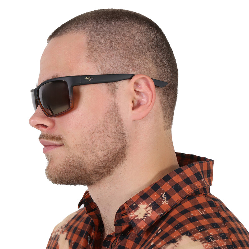 Maui Jim Alenuihaha HCL Bronze Wrap Unisex Sunglasses H839-25C 64