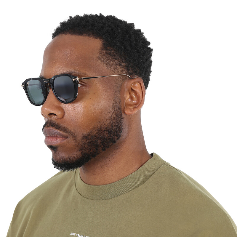 Maui Jim Alika Nuetral Grey Geometric Unisex Sunglasses 837-02 49