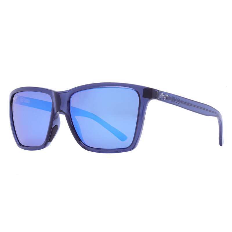 Michii Maui Jim Cruzem Blue Hawaii Rectangular Unisex Sunglasses B864-03