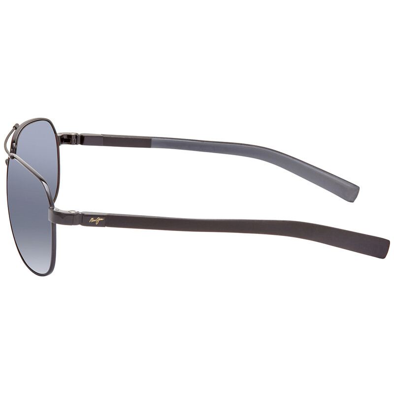 Maui Jim Guardrails Nuetral Grey Pilot Unisex Sunglasses 327-02 57