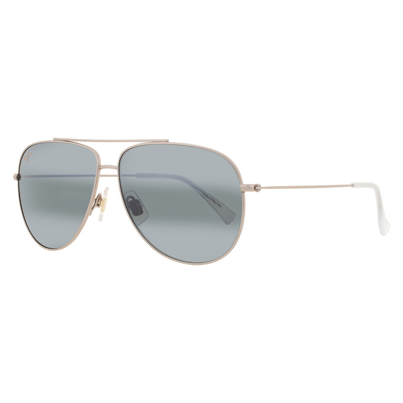 Maui Jim Hau'oli Neutral Grey Pilot Men's Sunglasses 665-16A 59