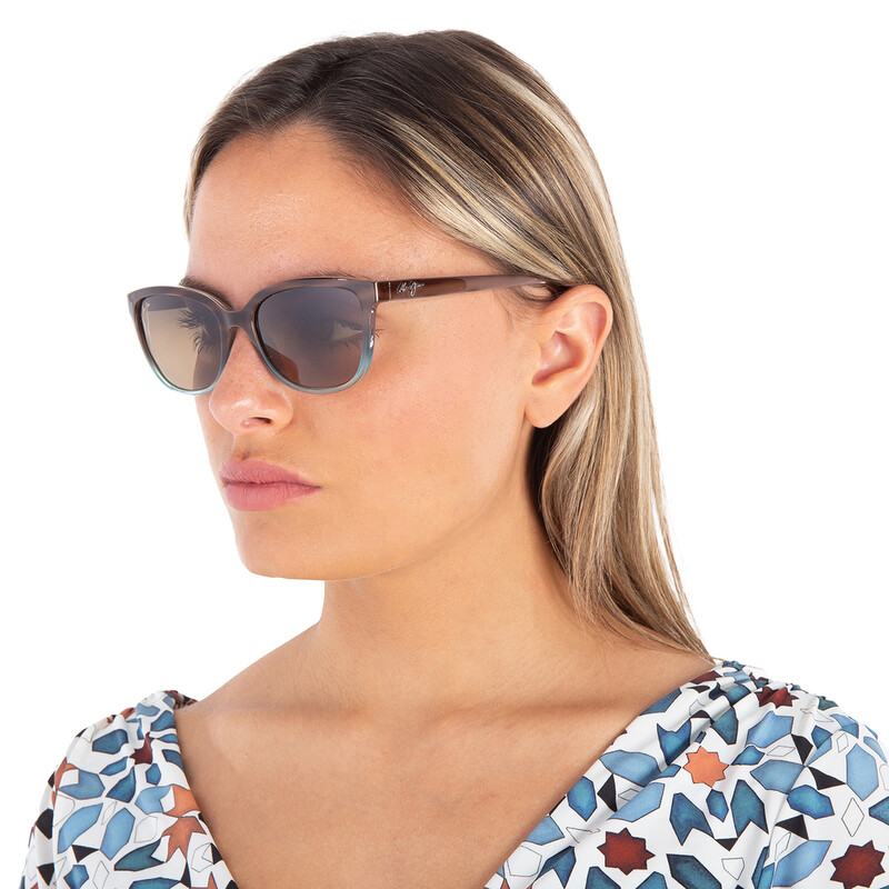 Maui Jim Honi HCL Bronze Cat Eye Ladies Sunglasses HS758-22B 54
