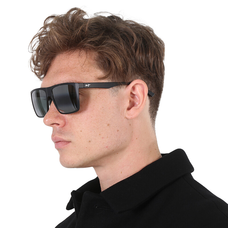 Maui Jim Honokalani Nuetral Grey Rectangular Men's Sunglasses 455