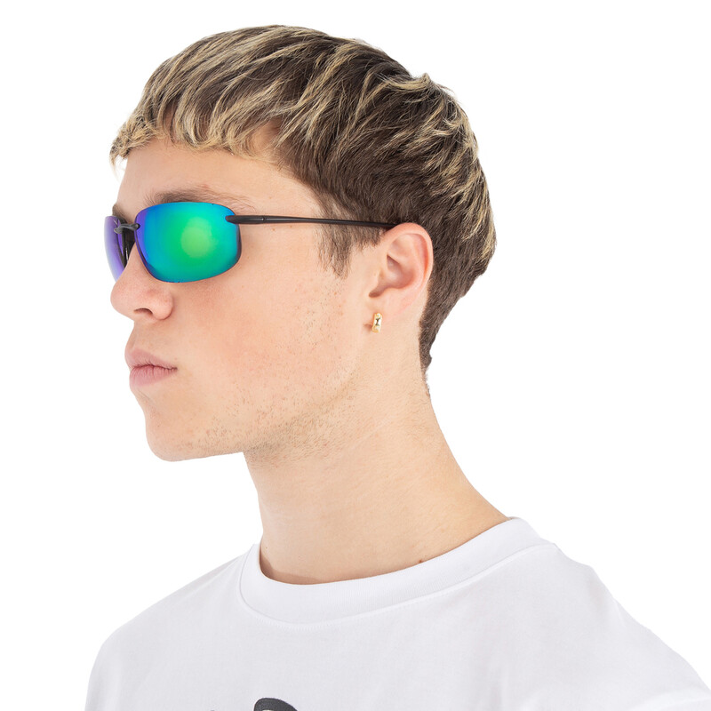 Maui Jim Ho'okipa XLarge MAUIGreen Rectangular Men's Sunglasses