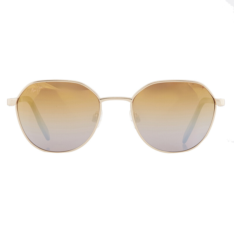 Maui Jim Hukilau Dual Mirror Gold to Silver Geometric Unisex