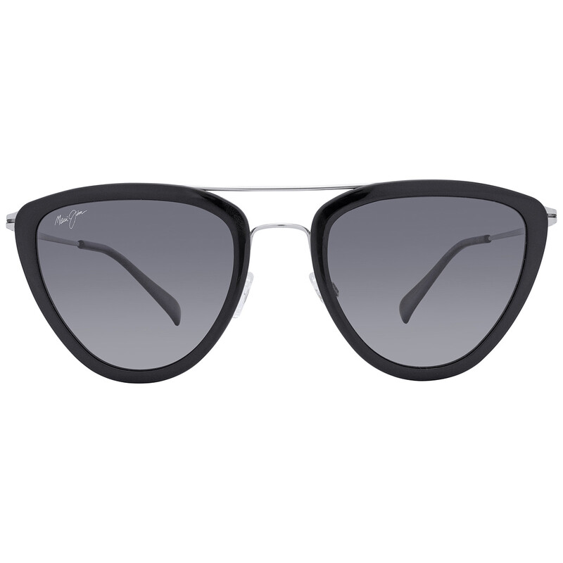 Maui Jim Hunakai Neutral Grey Irregular Ladies Sunglasses GS331-02
