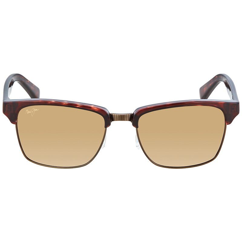 Maui Jim Kawika HCL Bronze Square Unisex Sunglasses H257-16C 54