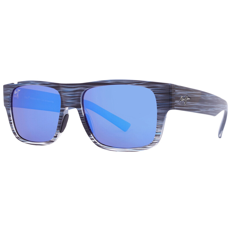 Maui Jim Keahi Blue Hawaii Rectangular Men's Sunglasses B873-03 56
