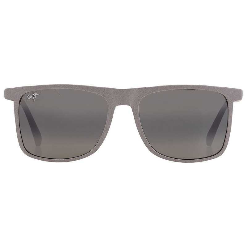 Maui Jim Makamae Neutral Grey Rectangular Men's Sunglasses 619-14