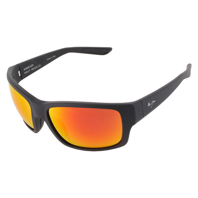 Maui Jim Mangroves Hawaii Lava Wrap Men's Sunglasses RM604-02A 60