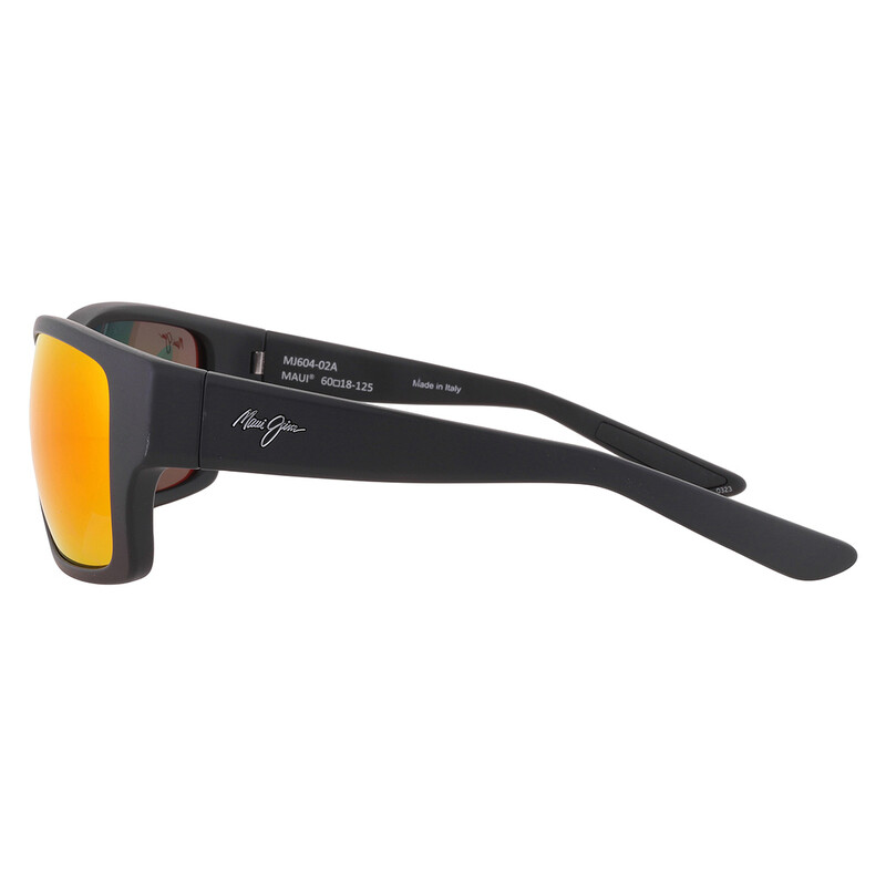 Maui Jim Mangroves Hawaii Lava Wrap Men's Sunglasses RM604-02A 60