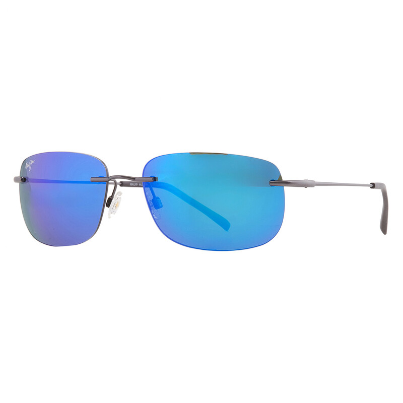 ぴー② Maui Jim Ohai Blue Hawaii Rectangular Unisex Sunglasses B334-02D