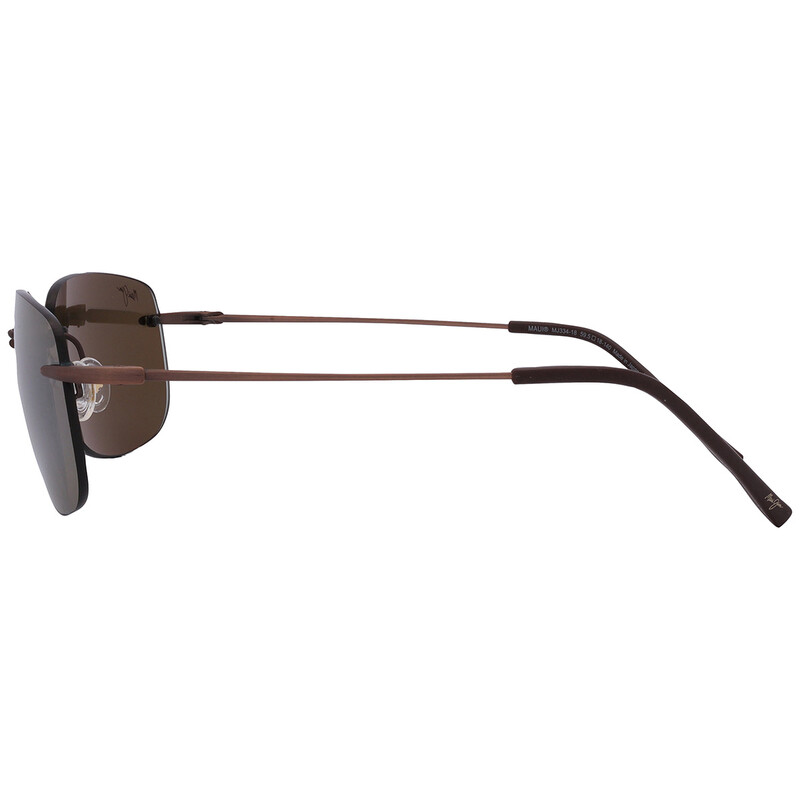 mima Maui Jim Crater Rim 824-2M Black Matte Neutral Grey Polarized
