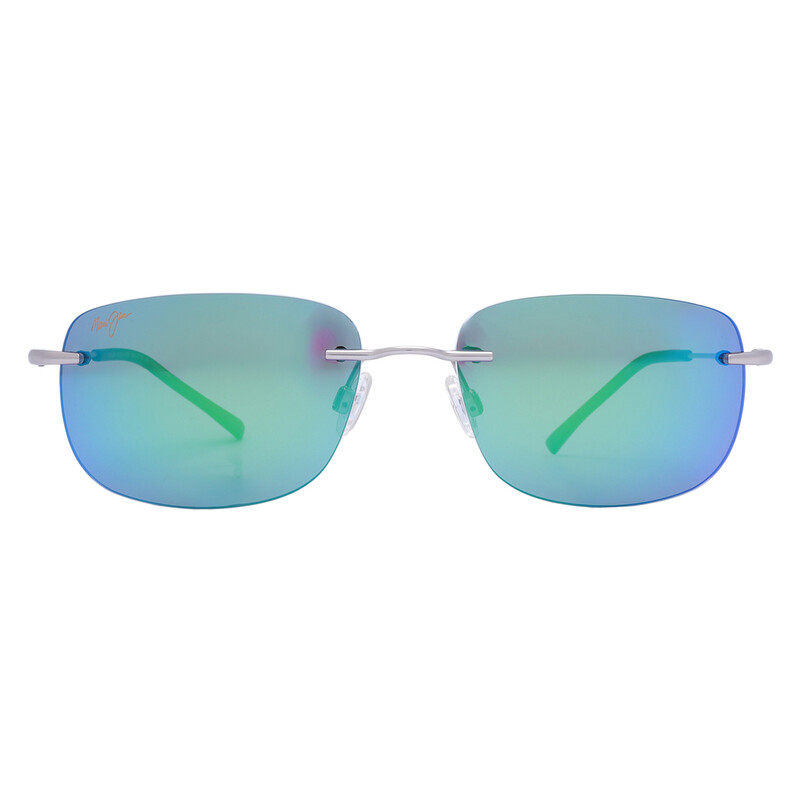 Maui Jim Ohai MAUIGreen Rectangular Unisex Sunglasses GM334-17M 60