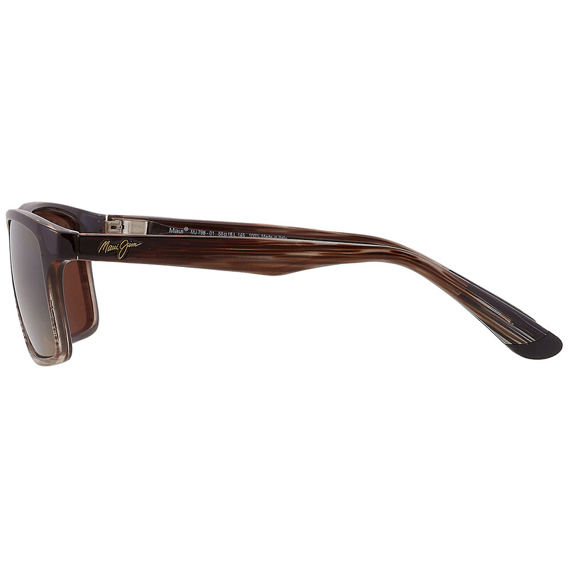 Maui Jim Onshore HCL Bronze Rectangular Men's Sunglasses H798-01