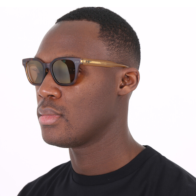 Maui Jim Shore Break HCL Bronze Square Unisex Sunglasses H822-10MD