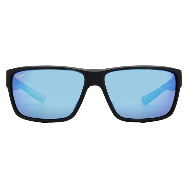 Maui Jim Uila Blue Hawaii Rectangular Men's Sunglasses B661-02 62