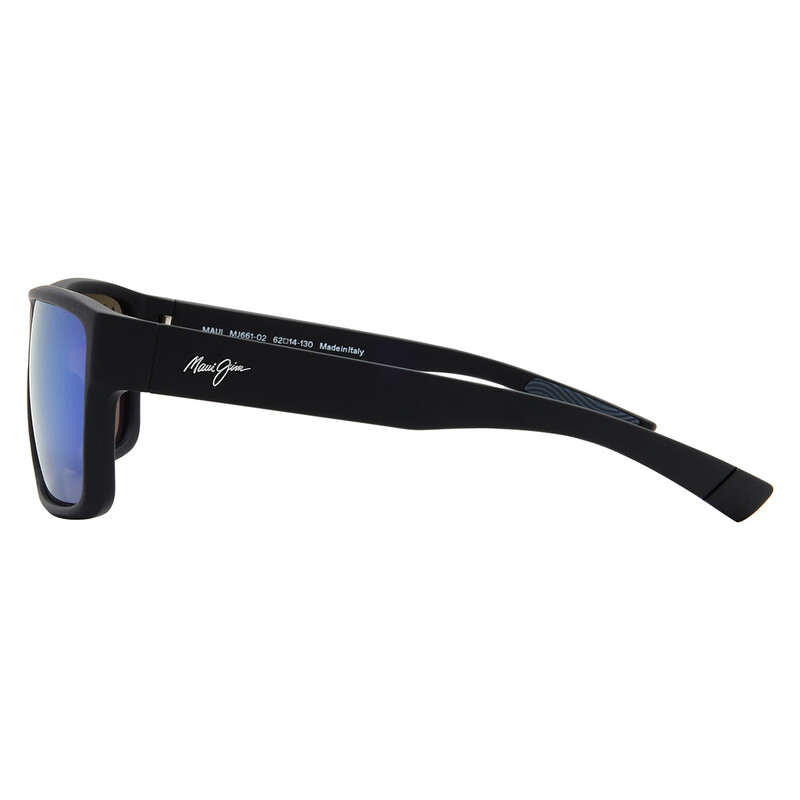 Maui Jim Uila Blue Hawaii Rectangular Men's Sunglasses B661-02 62