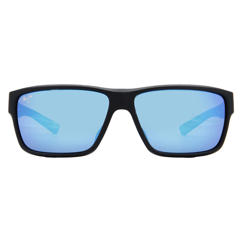Maui Jim Uila Blue Hawaii Wrap Men's Sunglasses B662-02 62