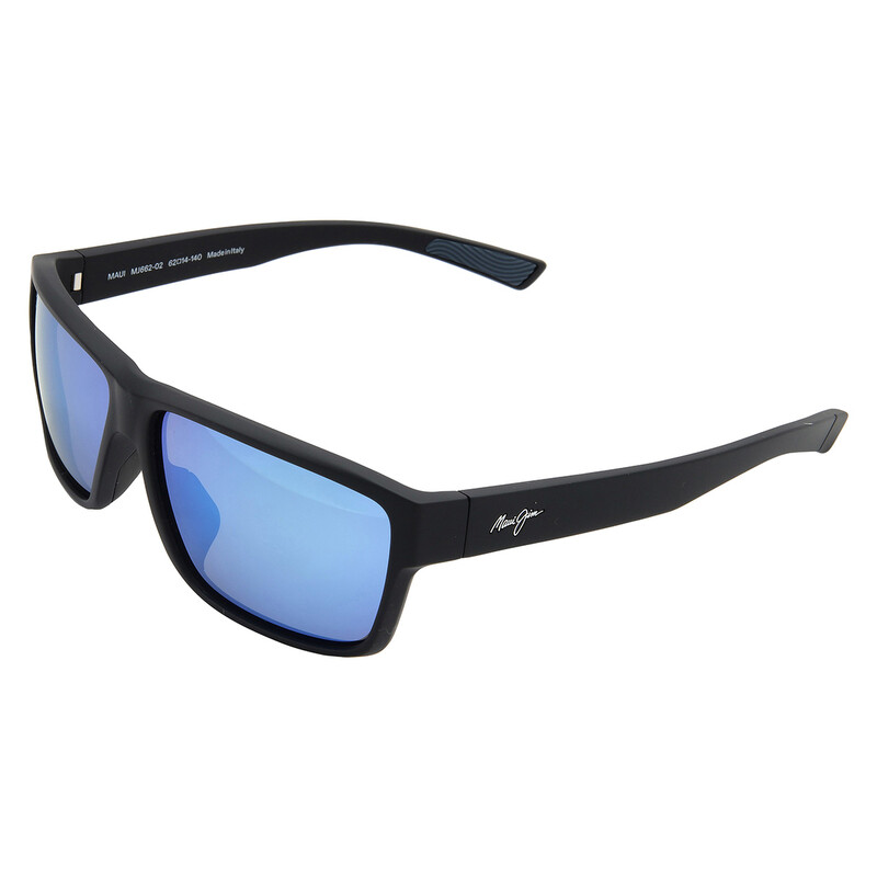 Maui Jim Uila Blue Hawaii Wrap Men's Sunglasses B662-02 62