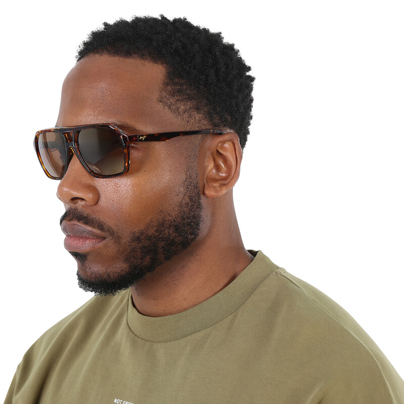 Maui Jim Wedges HCL Bronze Navigator Men's Sunglasses H880-10 57
