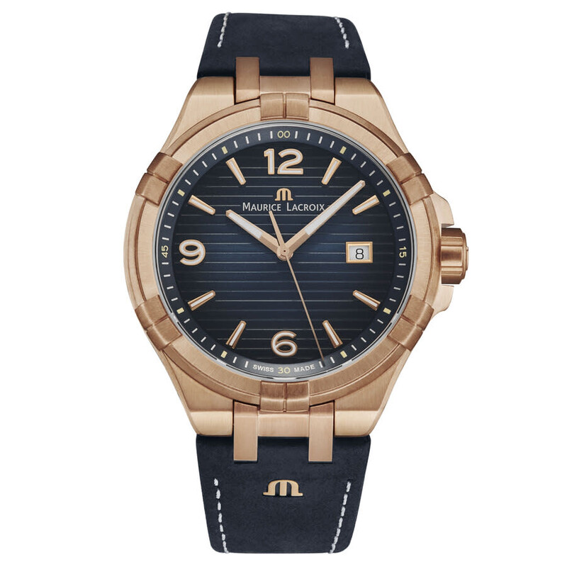 Maurice Lacroix Aikon Quartz Blue Dial Men's Watch AI1028-BRZ01