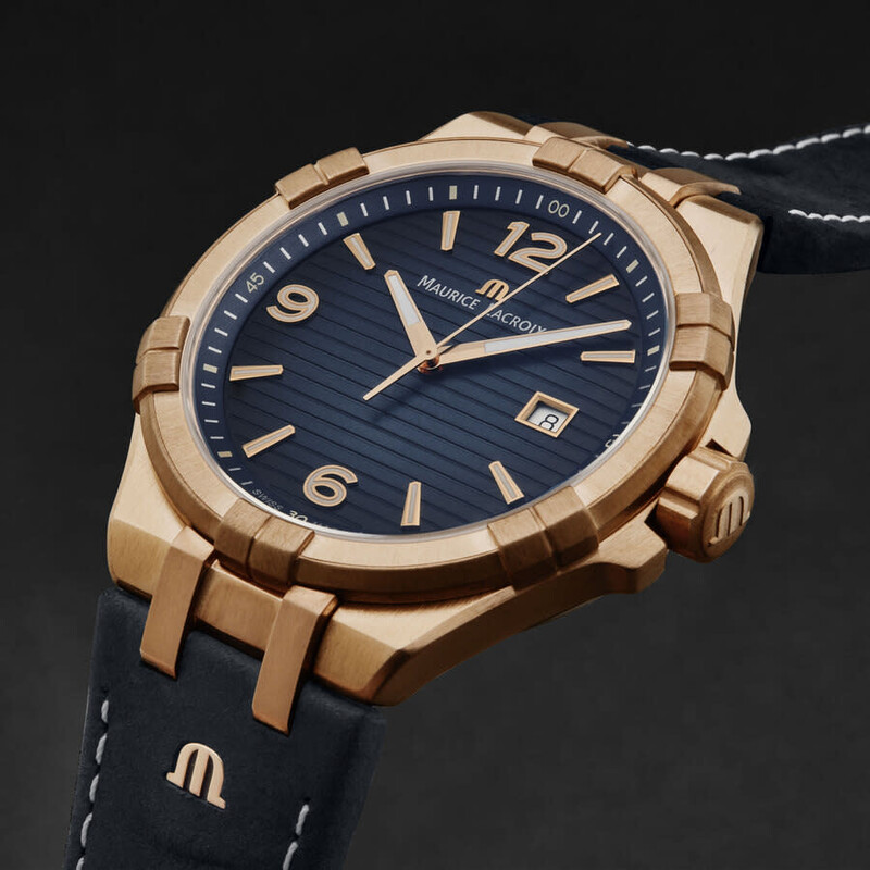Maurice Lacroix Aikon Quartz Blue Dial Men's Watch AI1028-BRZ01