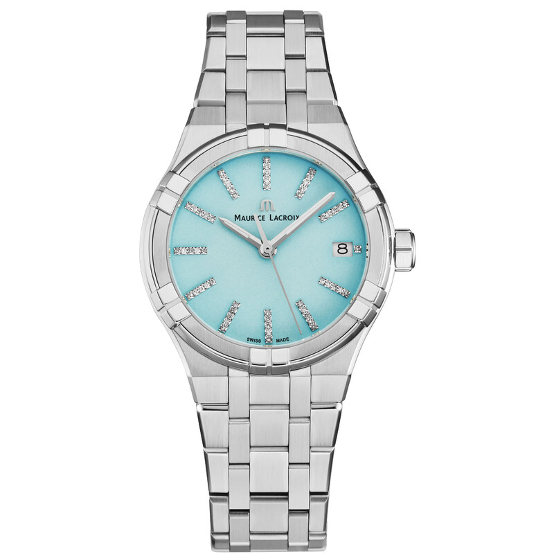 Maurice Lacroix Aikon Quartz Light Blue Dial Watch AI1106-SS002