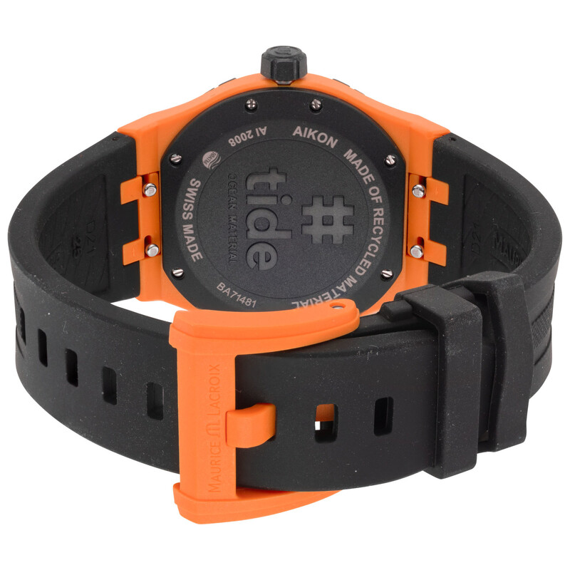 Maurice Lacroix Aikon Tide Quartz Orange Dial Men's Watch AI2008