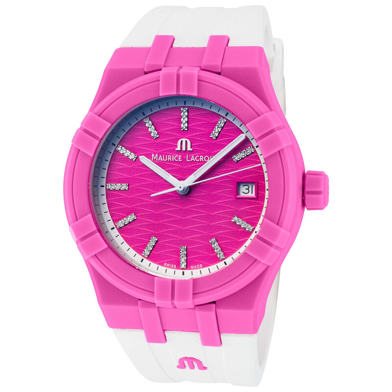 Maurice Lacroix Aikon Tide Quartz Pink Dial Men's Watch AI2008