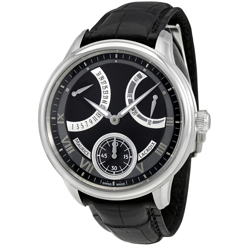 Maurice Lacroix MasterPiece Black Dial Men's Watch MP7268-SS001