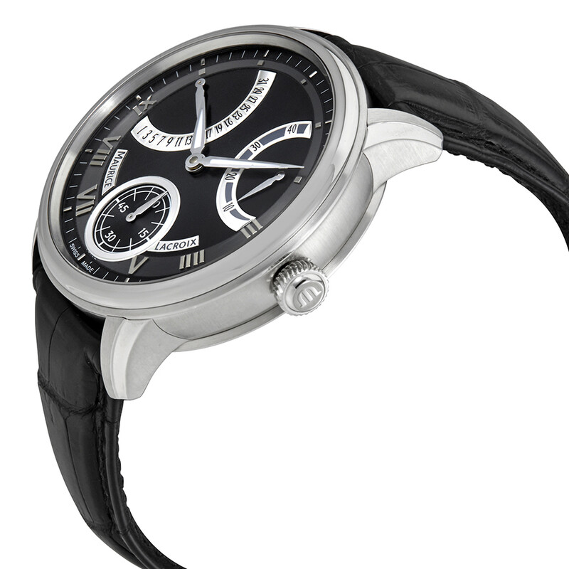 Maurice Lacroix MasterPiece Black Dial Men's Watch MP7268-SS001