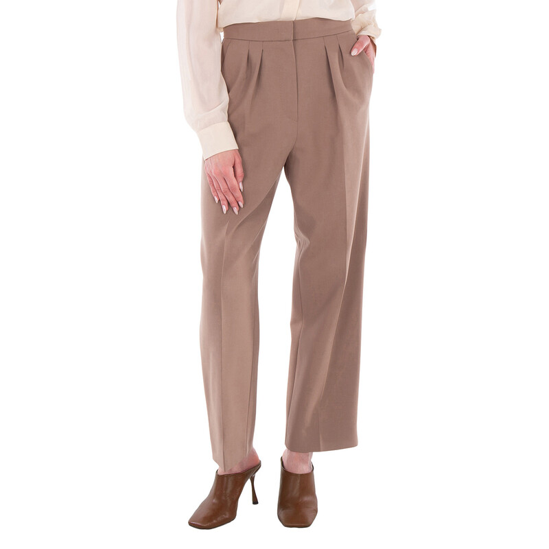 Max Mara Verbano Stretch-Wool Trousers, Brand Size 42 ( US Size 8
