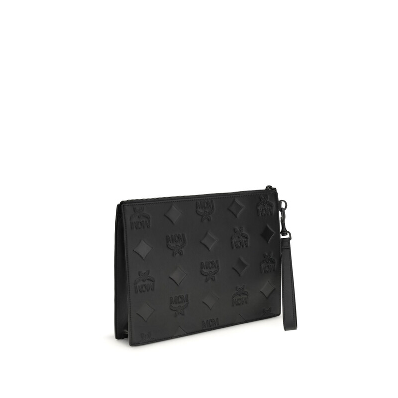 MCM Aren Wristlet Pouch MXZFATA13_BK 8800259804280 - Handbags