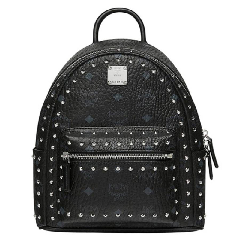 MCM Black Mini Visetos Stark Backpack MMK8AVE62BK 8809578615829