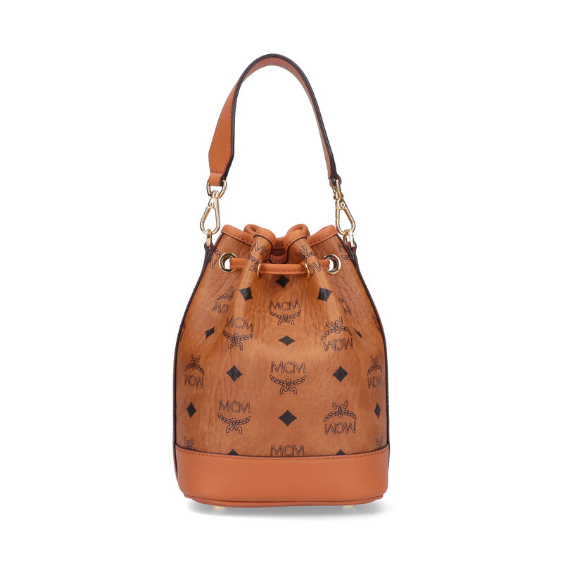 正規品 MCM MCM Small Heritage Line Camera Crossbody Bag Cognac
