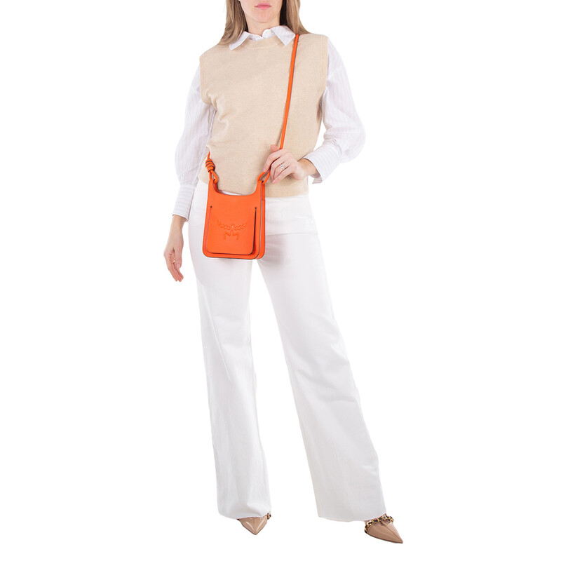 MCM Mini Himmel Hobo Crossbody Bag - Orange MWHESAC01OQ
