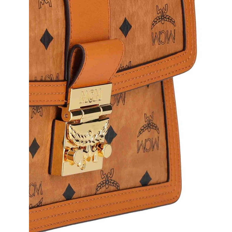 MCM Visetos Tracy Shoulder Bag - Cognac MWSCAXT01CO 8809735087308