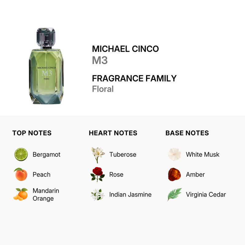 Michael Cinco Unisex M3 EDP Spray 3.4 oz Fragrances 3770032647111